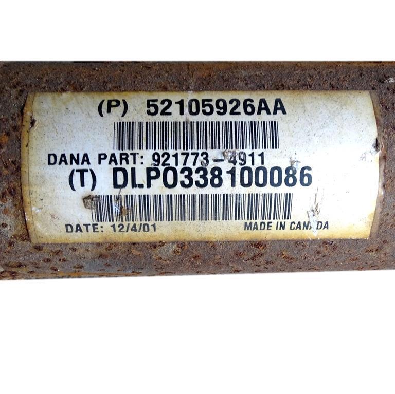 Kardanwelle 02-05 Dodge Ram 1500 52105926AA Bild 5