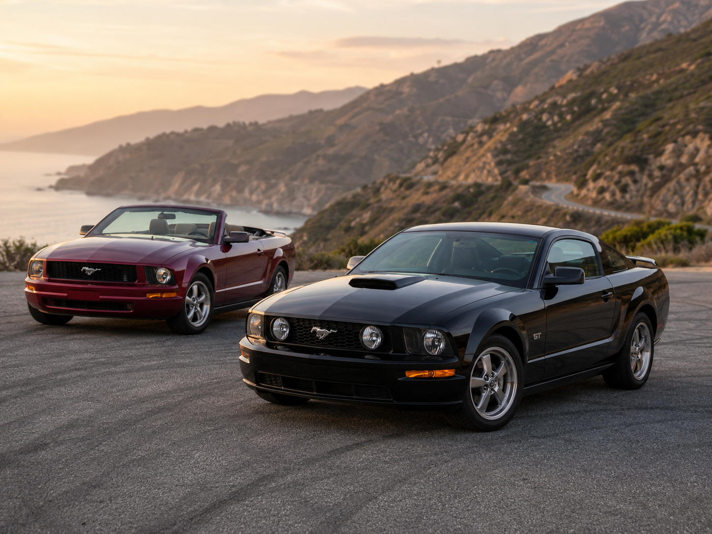 Ford Mustang S197 Cabrio und GT Coupé 2005–2009 als Symbolbild für gebrauchte OE-/OEM-Ersatzteile.