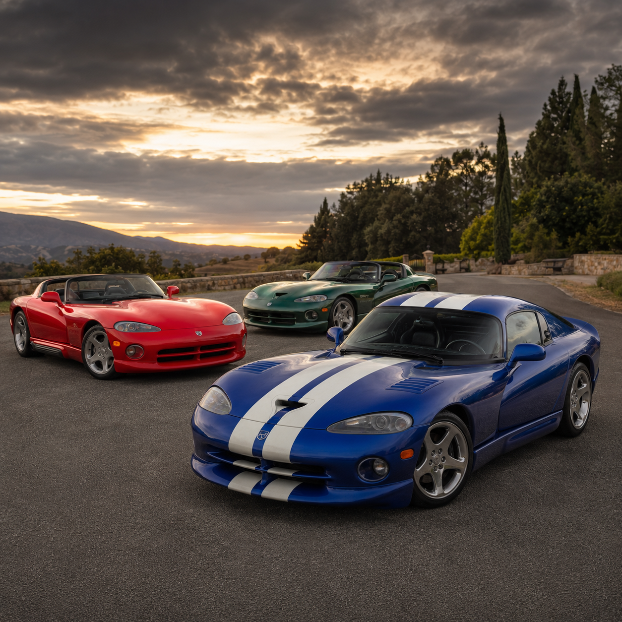Dodge Viper Gen 1 und 2 1992–2002 als Kollektionsbild für gebrauchte OE-/OEM-Viper-Teile.