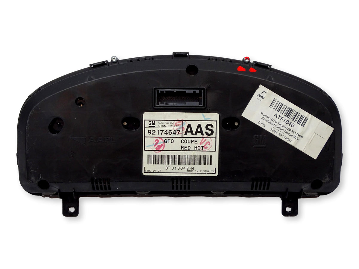 Tacho Kombiinstrument Coupe Red Hot AAS 92174647 Pontiac GTO 2004 5.7L V8 LS1 Bild 3