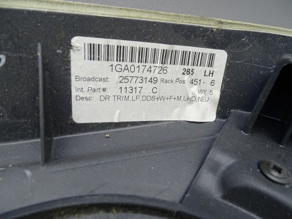 Türverkleidung Vorne Links Beige 25773149 07-13 Cadillac SRX Bild 5