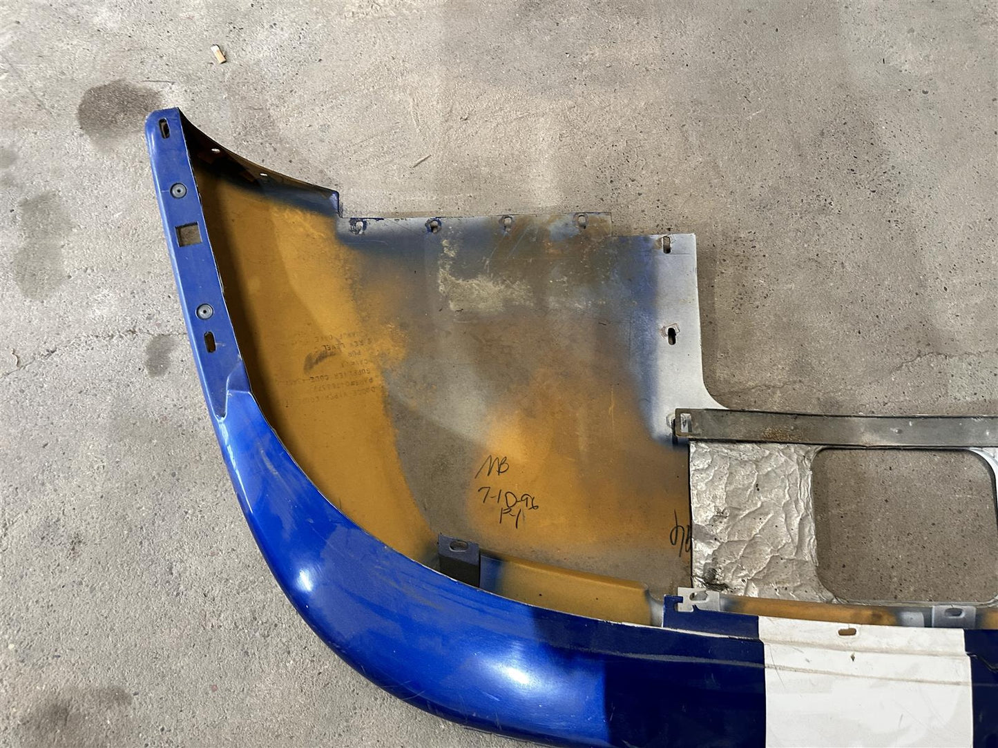 Stoßstange Hinten Heckschürze Fender Blau Dodge Viper GTS RT/10 Coupe Gen.2 8.0 – Bild 2