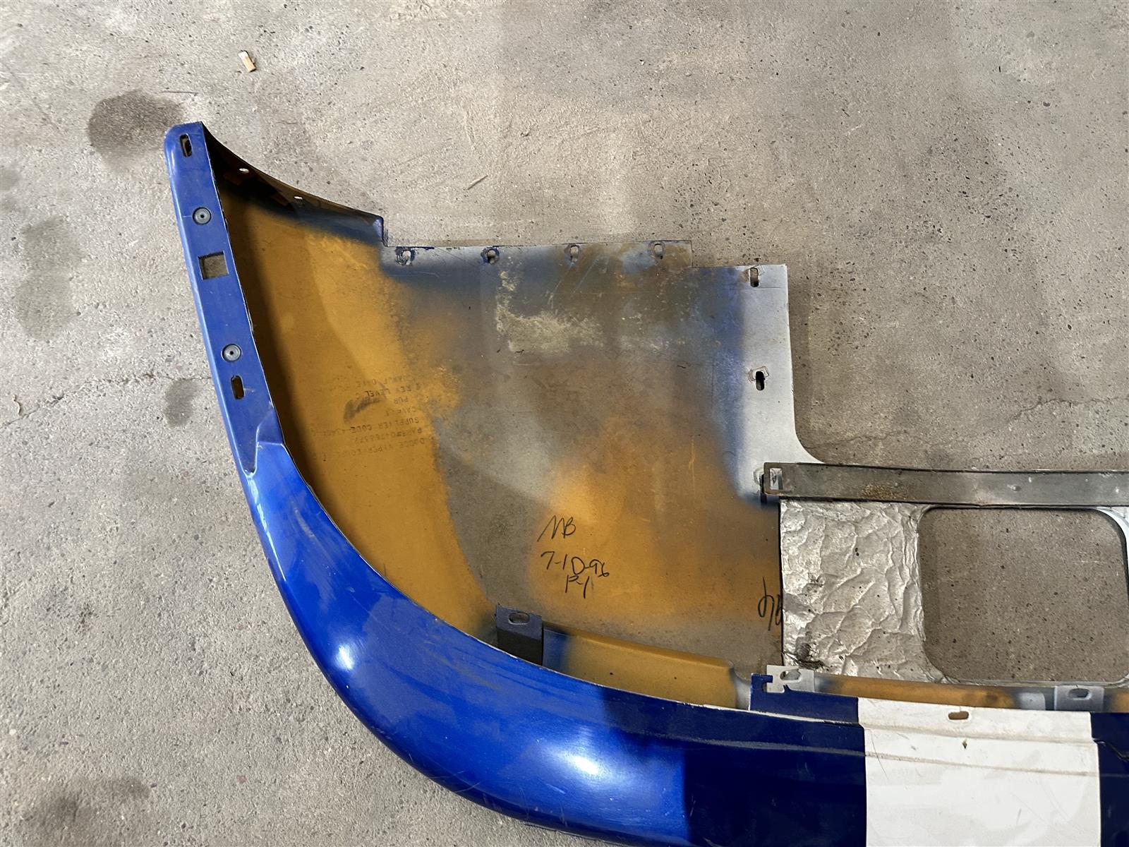 Stoßstange Hinten Heckschürze Fender Blau Dodge Viper GTS RT/10 Coupe Gen.2 8.0 – Bild 2