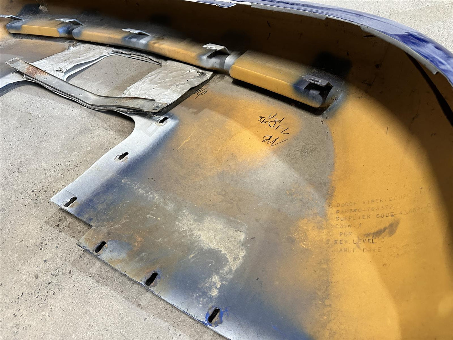 Stoßstange Hinten Heckschürze Fender Blau Dodge Viper GTS RT/10 Coupe Gen.2 8.0 – Bild 4